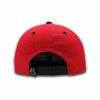 casquette-ajustable snapback-noir-rouge-blanc-back