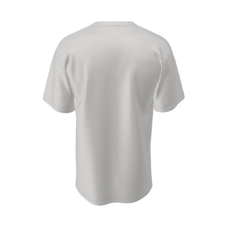 T-shirt-oversize-blanc-unc-shadow-patch back