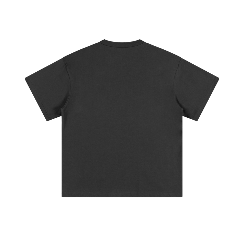 T-shirt haut de gamme oversize 300gr back Gris anthracite