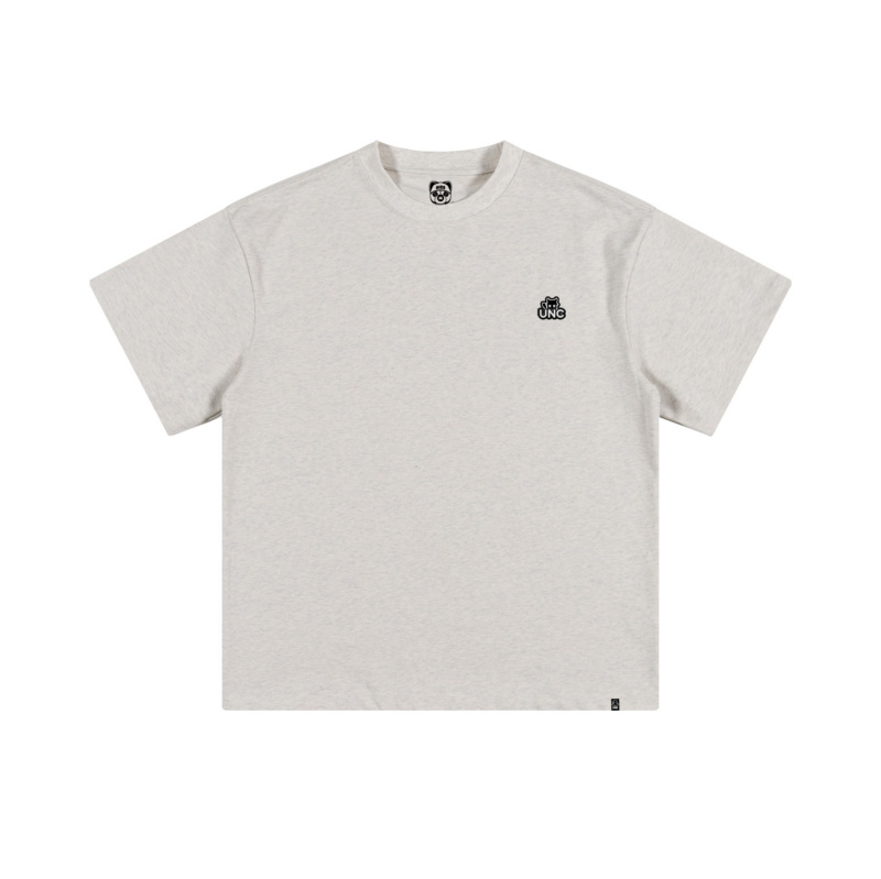 T-shirt haut de gamme oversize 300gr blanc chiné