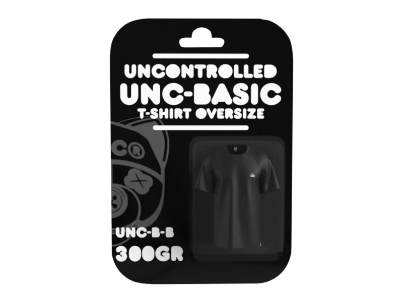 T-shirt 100% coton 300 gsm noir