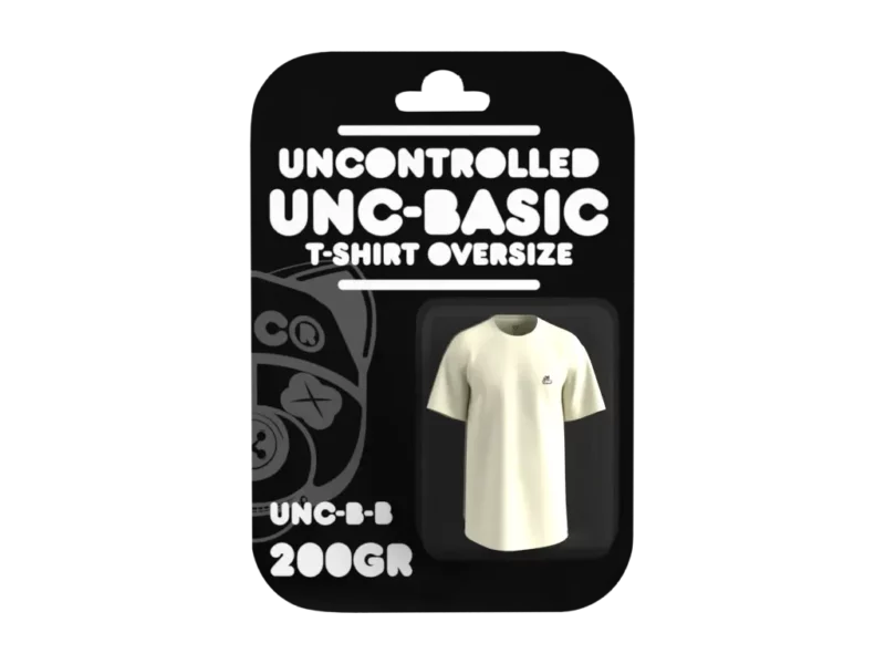 t-shirt-100% coton oversize basic-200gr-beige