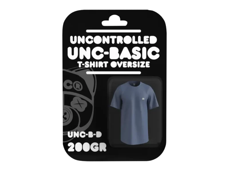 t-shirt-100% coton oversize basic-200gr-denim