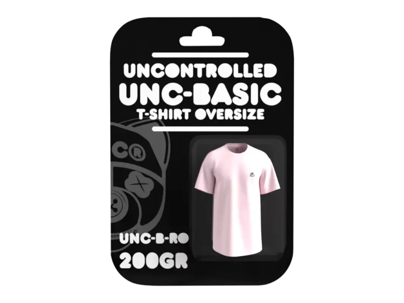 t-shirt-100% coton oversize basic-200gr-rose